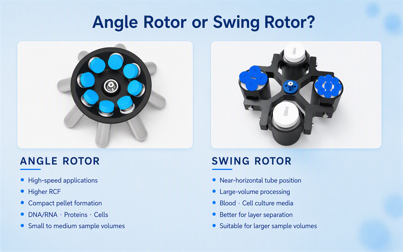 Angle Rotor or Swing Rotor Angle Rotor or Swing Rotor