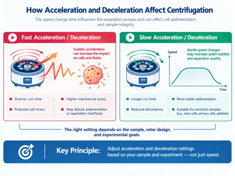 How Acceleration and Deceleration Affect Centrifugation How Acceleration and Deceleration Affect Centrifugation