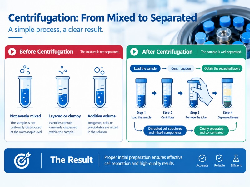Centrifugation From Mixed to Separated Centrifugation From Mixed to Separated